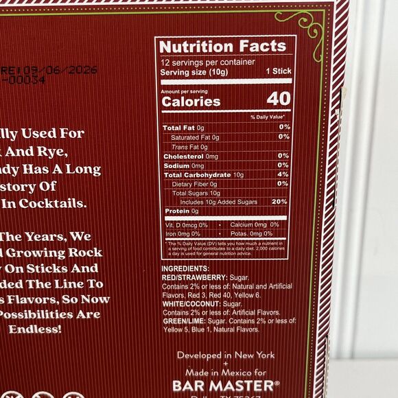 ROCK‎ CANDY HOLIDAY CHRISTMAS COCKTAIL SWIZZLE STIRRERS. 12 PER BOX. 4 BOXES - Picture 5 of 6